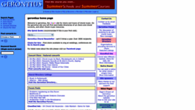 What Gerontius.net website looked like in 2023 (3 years ago)