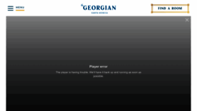 What Georgianhotel.com website looked like in 2023 (1 year ago)