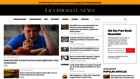 What Glyphosate.news website looked like in 2023 (1 year ago)