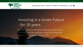 What Greencentury.com website looked like in 2023 (1 year ago)