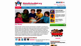 What Globalschoolnet.org website looked like in 2023 (1 year ago)