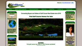 What Golfhomes.com website looked like in 2023 (1 year ago)