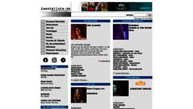 What Gaesteliste.de website looked like in 2023 (1 year ago)