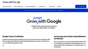 What Grow.google website looked like in 2023 (2 years ago)