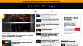 What Globalism.news website looked like in 2023 (1 year ago)