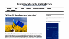 What Georgetownsecuritystudiesreview.org website looked like in 2023 (1 year ago)