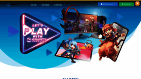 What Gnjoy.id website looked like in 2023 (1 year ago)