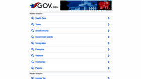 What Gov.org website looked like in 2023 (1 year ago)