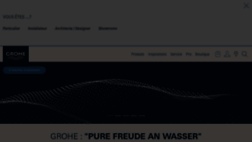 What Grohe.fr website looked like in 2023 (1 year ago)