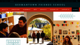 What Germantownfriends.org website looked like in 2023 (1 year ago)