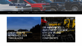 What Gm-trucks.com website looked like in 2023 (1 year ago)
