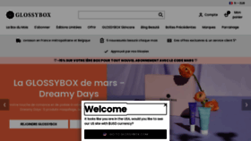 What Glossybox.fr website looked like in 2023 (1 year ago)