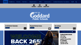 What Goddardusd.com website looked like in 2023 (1 year ago)