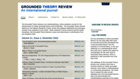 What Groundedtheoryreview.com website looked like in 2023 (1 year ago)