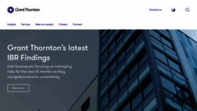 What Grantthornton.ie website looked like in 2023 (1 year ago)