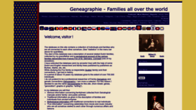 What Geneagraphie.com website looked like in 2023 (1 year ago)