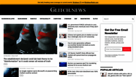 What Glitch.news website looked like in 2023 (1 year ago)