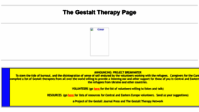 What Gestalt.org website looked like in 2023 (1 year ago)