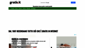 What Gratis.it website looked like in 2023 (1 year ago)