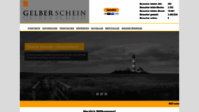 What Gelberschein.org website looked like in 2023 (1 year ago)
