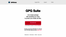 What Gpgtools.org website looked like in 2023 (1 year ago)