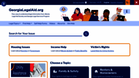 What Georgialegalaid.org website looked like in 2023 (1 year ago)