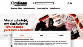 What Gymbeam.sk website looked like in 2023 (1 year ago)