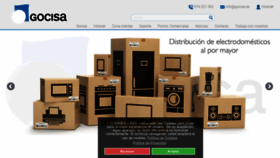 What Gocisa.es website looked like in 2023 (1 year ago)