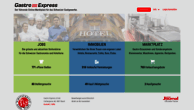 What Gastro-express.ch website looked like in 2023 (1 year ago)