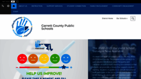 What Garrettcountyschools.org website looked like in 2023 (1 year ago)