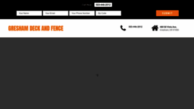 What Greshamdeckandfence.com website looked like in 2023 (1 year ago)