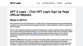 What Gpt4login.com website looked like in 2023 (1 year ago)