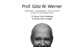 What Goetzwerner.de website looked like in 2023 (1 year ago)