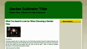 What Gardencultivatortiller.com website looked like in 2011 (13 years ago)