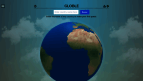 What Globle-wordle.com website looked like in 2023 (1 year ago)