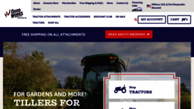 What Goodworkstractors.com website looked like in 2023 (1 year ago)