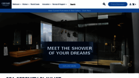What Grohe.us website looked like in 2023 (1 year ago)