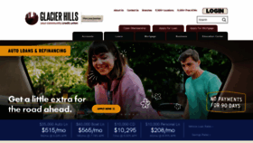 What Glacierhillscu.org website looked like in 2023 (This year)