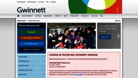 What Gwinnetth2o.com website looked like in 2023 (1 year ago)