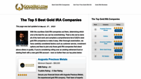 What Goldira1.com website looked like in 2023 (This year)