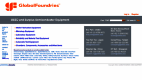 What Globalfoundriesusedequipment.com website looked like in 2023 (1 year ago)