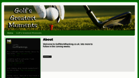 What Golfworldranking.co.uk website looked like in 2011 (13 years ago)