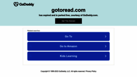 What Gotoread.com website looked like in 2023 (This year)