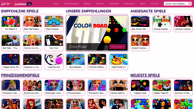 What Girlsgogames.de website looked like in 2023 (This year)