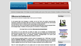 What Gratislayouts.de website looked like in 2011 (13 years ago)