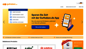 What Guthaben.de website looked like in 2023 (This year)
