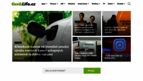 What Geeklife.cz website looked like in 2023 (3 years ago)