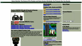 What Gamecalls.net website looked like in 2023 (This year)