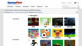 What Gamesflow.com website looked like in 2023 (This year)