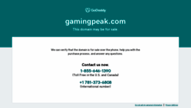 What Gamingpeak.com website looked like in 2023 (This year)
